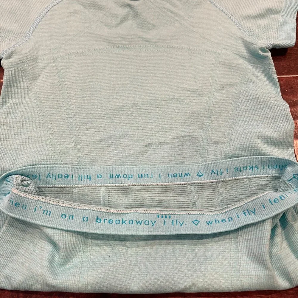 Ivivva by Lululemon Girls Short Sleeve Workout Tee, Blue, Size 10 - Picture 3 of 5